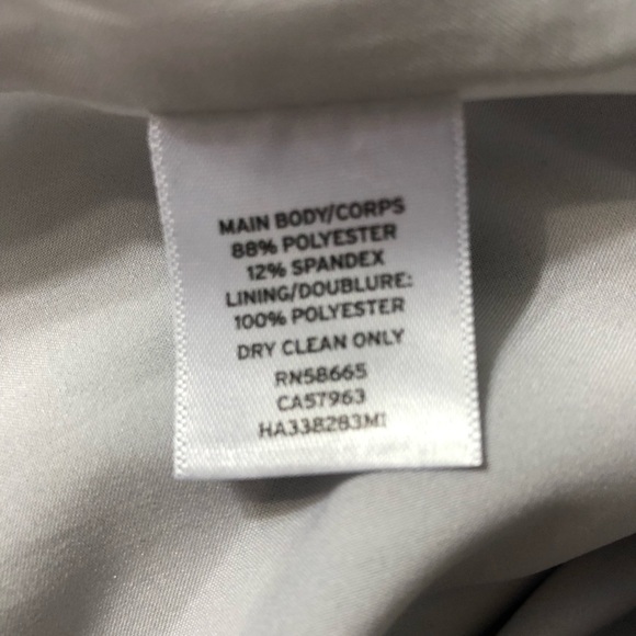 Halogen light Gray and Black Colorblock Mock Neck Sheath Dress Size 4 - Picture 7 of 9